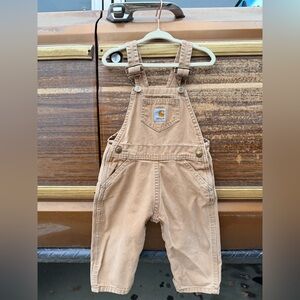 Vintage Kids Carhartt Overalls Tan 12-18M